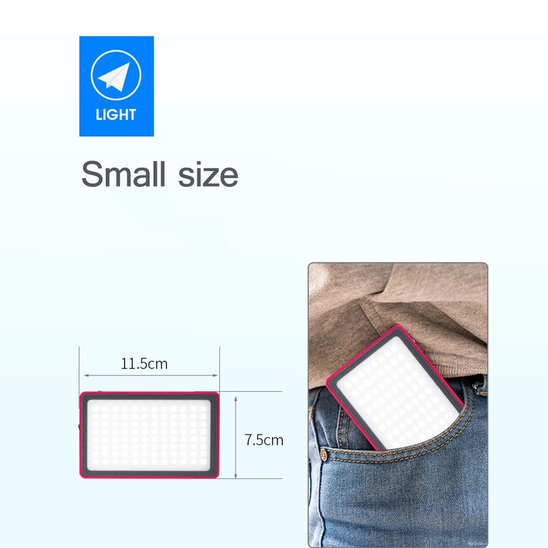 Manbily 8W Fill Light Selfie Camera Lamp with Magnetic Adsorption