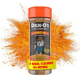 Dan-O's Tac-O™ Seasoning for Tacos, Mexican, and Snacks - All-Purpose, All-Natural, Sugar Free, Zero Calorie Mild Taco Seasoning Mix for Cooking & Grilling Anything - Online Exclusive (2.5 oz)