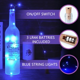 Kukmusder Best Friends Birthday Gifts for Women Men, Unique Friendship Gifts for Best Friends, Friendship Bottle Lights, Wine Bottle Lights with Cork