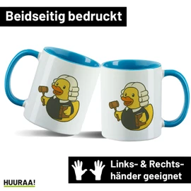 Huuraa Cup Legal Rubber Duck Gift Cup Blue 330ml Legal Rubber Duck Gift idea