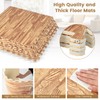 Giantex 100 Sq. Ft Wood Grain Floor Tiles Foam Mat,