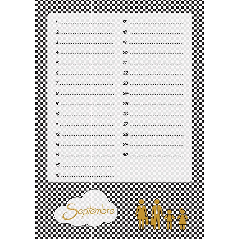 Perpetual Birthday Calendar - Birthday Gift - 14 Pages Spiral