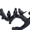 Decorative Hook Black Bird Branch Shape Three Dimensional Wall Mounted