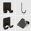 4 Pcs Razor Holder for Shower Bathroom Adhesive Hooks,Self Adhesive