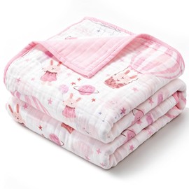 CIVARUA - Mantas de muselina para niños y niñas, manta de recepción de