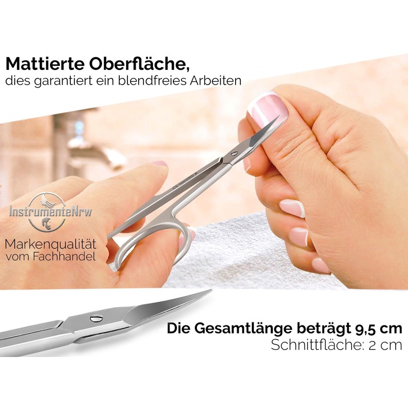 Ice Nail Scissors with Spire Point – Stainless Steel with Curved Cutting