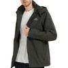 OTU Men's Lightweight Waterproof Hooded Rain Jacket Outdoor Raincoat Shell