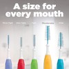 GUM Proxabrush® Go-Betweens® Reusable Interdental Cleaners, Antibacterial Bristles, Protective Travel