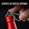 KeyUnity KM01 Titanium EDC Keychain Clip with Bottle Opener, Quick