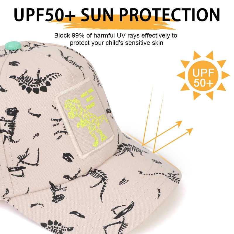 QKURT Boys Baseball Cap Sun Hat Summer Sports Cap UV