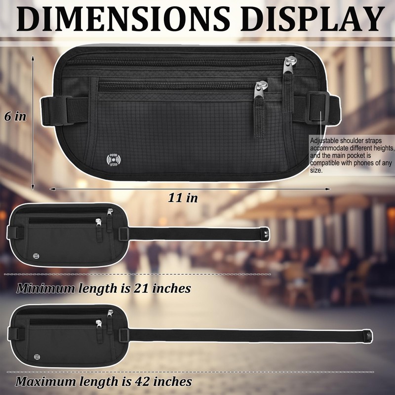 QIXCOZTI Passport Wallet RFID Blocking Slim Anti Theft Holder Travel