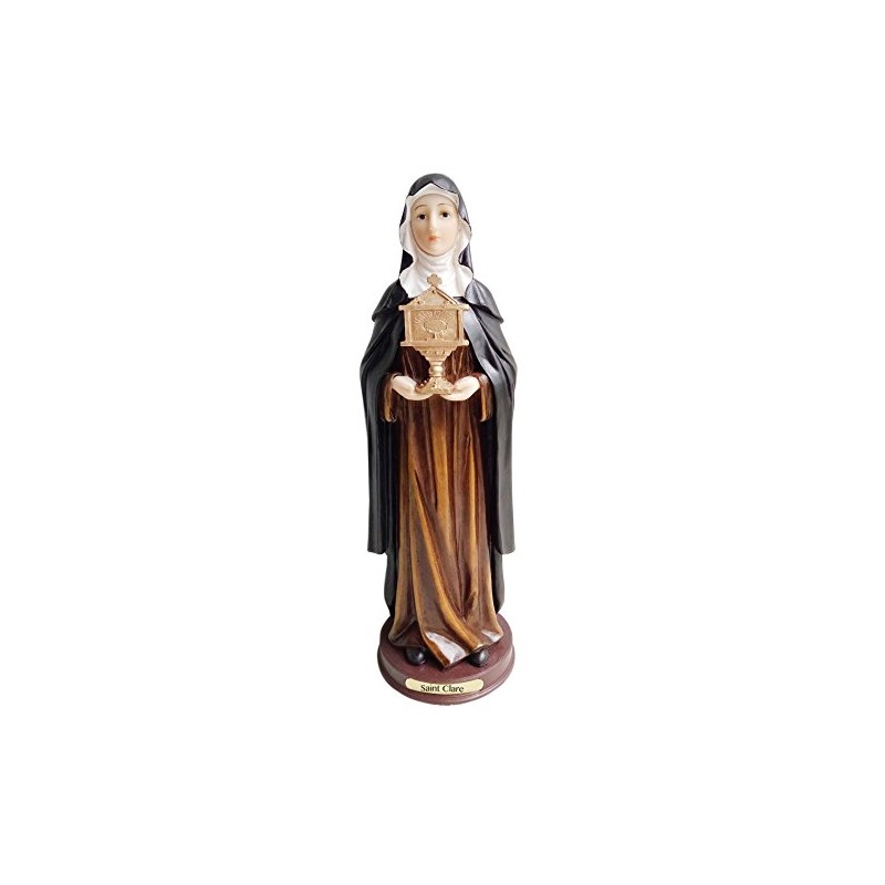 Statue Supplier Saint Clare Statue Santo Clair Estatua (6 Inches),