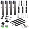 CCJH 6.6FT/79'' Bi-Folding Barn Door Hardware Sliding Track kit Heavy