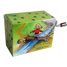 Mini-Drehorgel-Rolf Zuckowski-Spieluhr mit Resonanzboden (Ich schaff das schon)