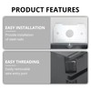 AIRTAK 2 Gang Adjustable Electrical Outlet Box,34 Cubic Inches Grey