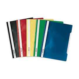 Durable 252300 Clear View Folder-Report File A4 PP, Assorted Colours - Pack of 25