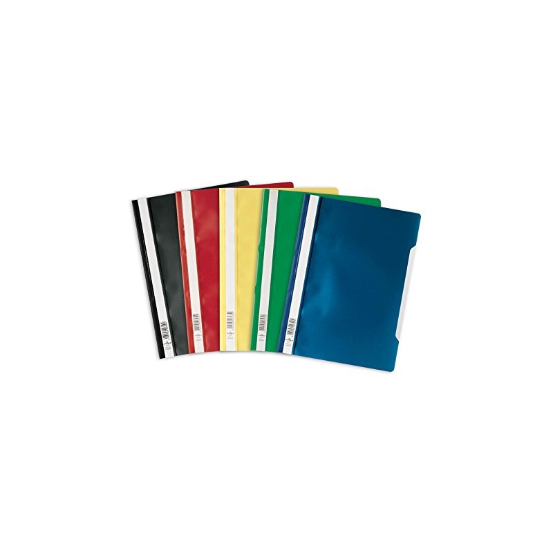 Durable 252300 Clear View Folder-Report File A4 PP, Assorted Colours