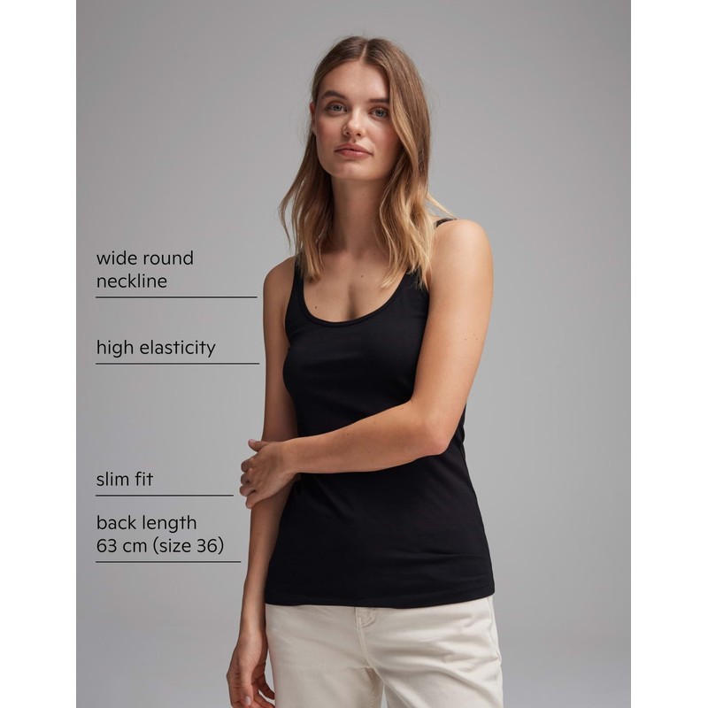 OPUS Women's Daily A T-Shirt (Daily A) - Black (Black