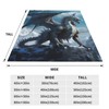 amepay Blue Ice Dragon Blanket Gifts for Adults Boys Snow