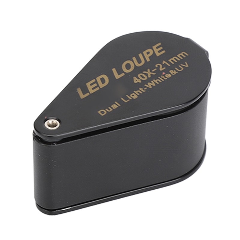 Jewelry Magnifier 40X 21mm Lens Foldable Magnifying Eye Loupe with