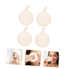 Ipetboom 4pcs Microfibre Face Cloth Makeup Sponges Cotton Rounds for Face Makeup Remover Pads