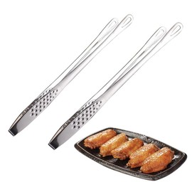 Stainless Steel Food Tongs,2Pcs Multifunction Cooking Tongs Kitchen Serving Tong Barbecue Clamps,Kitchen Cooking Tongs Bread Clamp BBQ Tongs,Barbecue Clip Food Tongs Steak Buffet Beef Bread Clamps