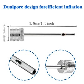 Ball Pump Inflation Needle,Universal Ball Pump Needles,30 Pcs Stainless Steel Air Pump Needles-for Basketball, Soccer, Rugby, Volleyball, Etc