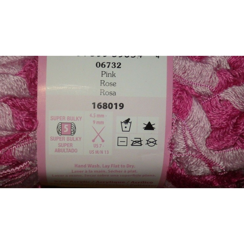 Bernat Ruffelina Yarn, Lot of 3 Skeins, 3.5 oz, 43