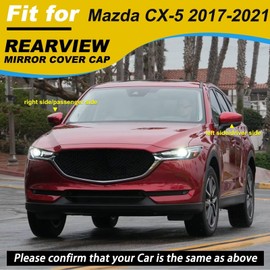 Goholy Car Door Side Rearview Mirror Cover Compatible With Mazda CX-5 CX5 2017 2018 2019 2020 2021 Housing Rearview Mirror Protective Cover Soul Red Right Passenger Side