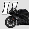 4R Quattroerre.it 13367 Racing Number 7 Moto GP, White, 10