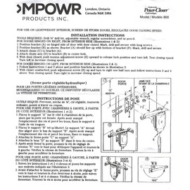 Screen and Storm Door Rotary Hydraulic Closer | MPOWR Hydraulic POWR-Closer 800