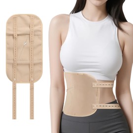 Reusable Organic Castor Oil Pack Kit, Liver Wrap and Castor Oil Pack, Cotton Compression Wrap for Liver, Improves Blood Circulation, Digestion and Relieves Constipation (Elastic)