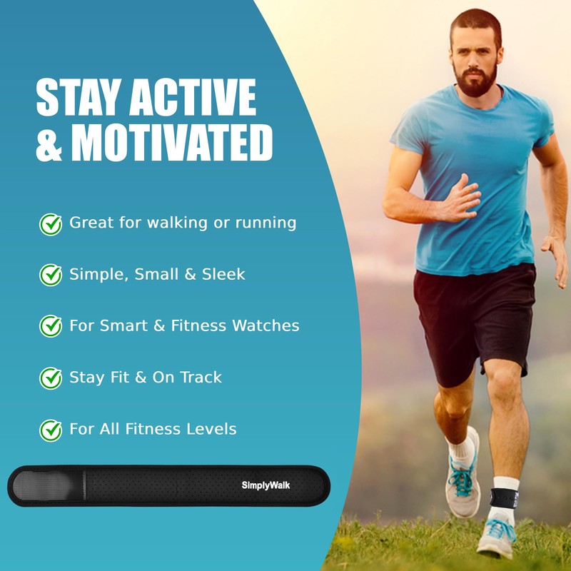 SimplyWalk Ankle Band for Fitbits & Smartwatches, Softwear Ankle Band