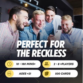 Bender Sender Adult Party Game – Fun Group Card Game for Adults with 500+ Bold Questions & Daring Challenges – Hilarious Game Night, Party, or Travel Game for Friends & Couples