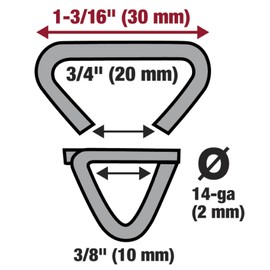 Malco HR4 Hog Rings, 500-Pack