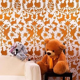 Otomi Stencil Pattern - Reusable Stencils for DIY Wall Decor