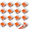 15 Pcs Automatic Terminals Cable Connection Terminal Block Electrical Terminals