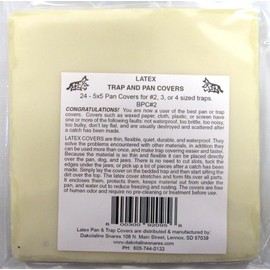 Generic 24 Barker's 5x5 Latex Pan and Trap Covers Trapping Supplies Nuisance Control