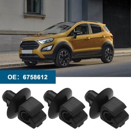 eMagTech 20Pcs Hose Bracket Clip Replacement 6758612 Compatible with Ford Decorative Clips Interior Door Trim Panel Mounting Clips Black