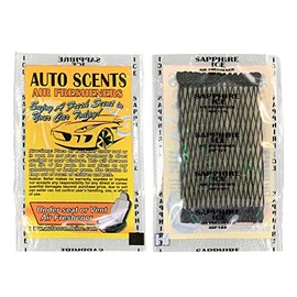 Individually Wrapped - Professional Car Air Freshener Pads - Remove Smells & Add Ambience (15 Per Pack) (Sapphire Ice)