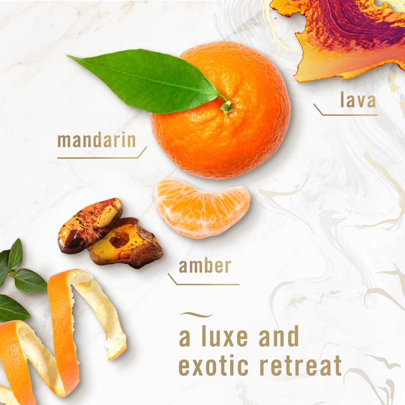 Febreze Scented Candle, Ember Scent, 11 oz 4 Wick Candle,