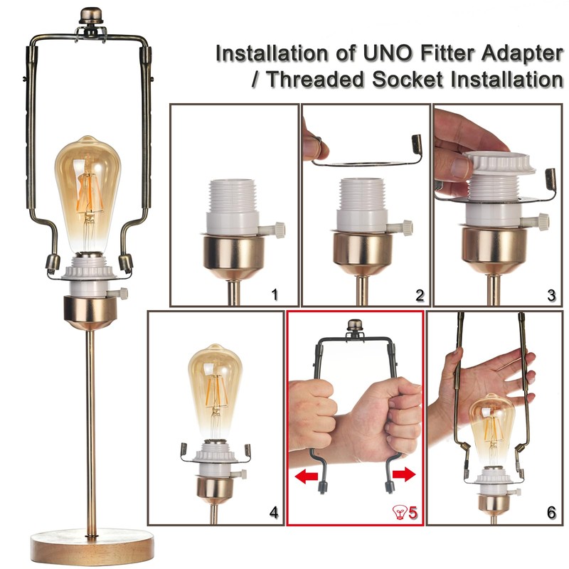 7 8 9 10 inch Lamp Shade Harp Holder,Adjustable Lamp