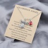 BNQL Guardian Angel Birthstone Necklace 12 Months Birthstone Pendants Angel