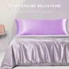 Satin Body Pillow Pillowcase with Zipper, 20''x54'' Body Long Pillow