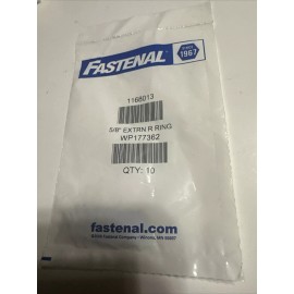 StrongHold 5/8"Shaft Dia 0.579"ID Phosphate C/S Ext Retaining Ring Pack Of 10