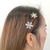 TUCEWP 10Pcs Snowflake Hair Clip for Women Girls Cute Hair