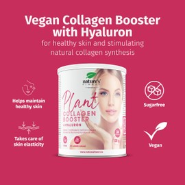 Nature's Finest by Nutrisslim Plant Collagen | Hyaluronic Acid for Healthy Skin to Stimulate Natural Production of Collagen | Without Added Sugar | Ideal for Vegan and Vegetarian Diet