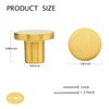 PACIOCEAN 10 Pack Round Dresser Knobs Gold Cabinet Knobs(1.18" Diameter),Solid