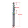 4 mm Carbide Square End Mill for Aluminium Copper Applications,