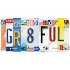 Grateful Letter Art Front Vanity License Plate #LP-TL004